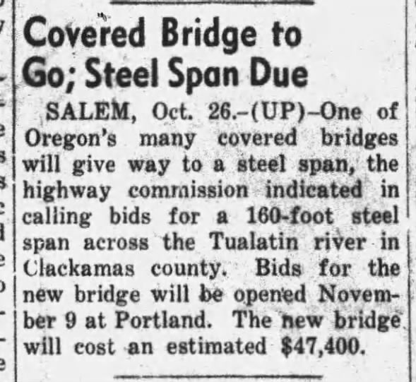 Tualatin River 10/26/1938